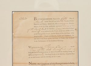 18th Century Inn License in a Gilt Frame