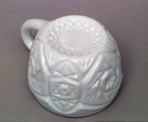 13-Piece American Art Deco Imperial Milk Glass Punch Bowl Set