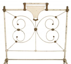 American Victorian Painted Iron Full-size Bed