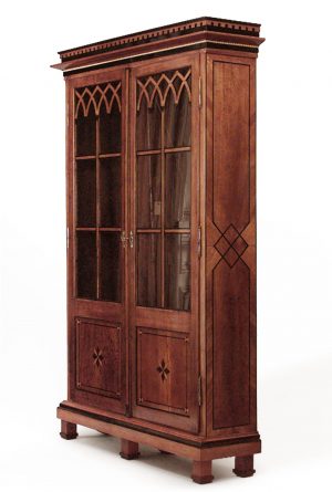 Continental Austrian Neo-Classical Oak Bookcase