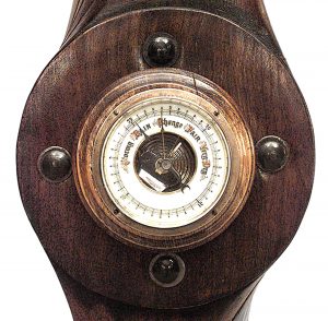 Art Deco Wood Propeller Barometer