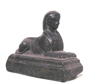Egyptian Wrought Iron Sphinx Andirons