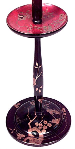 English Regency Style Lacquered Tiered Floor Lamp