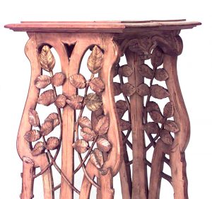 French Art Nouveau Filigree Pedestals