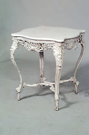 Outdoor Victorian Marble Top Center Table