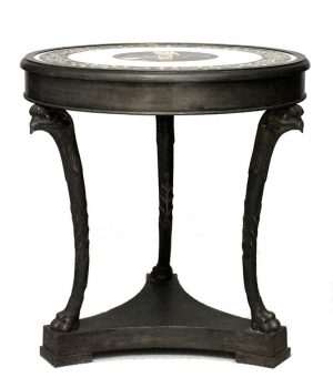 French Empire Gueridon Marble Top Eagle Tables