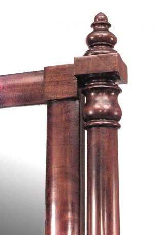 American Empire Gothic Mahogany Dressing Table