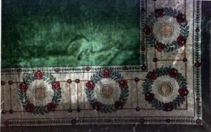 English Arts & Crafts Green Table Cover